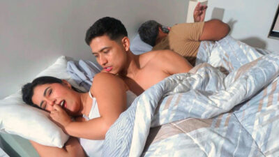 Sexy woman likes sharing her bed with her stepdaughter | big ass